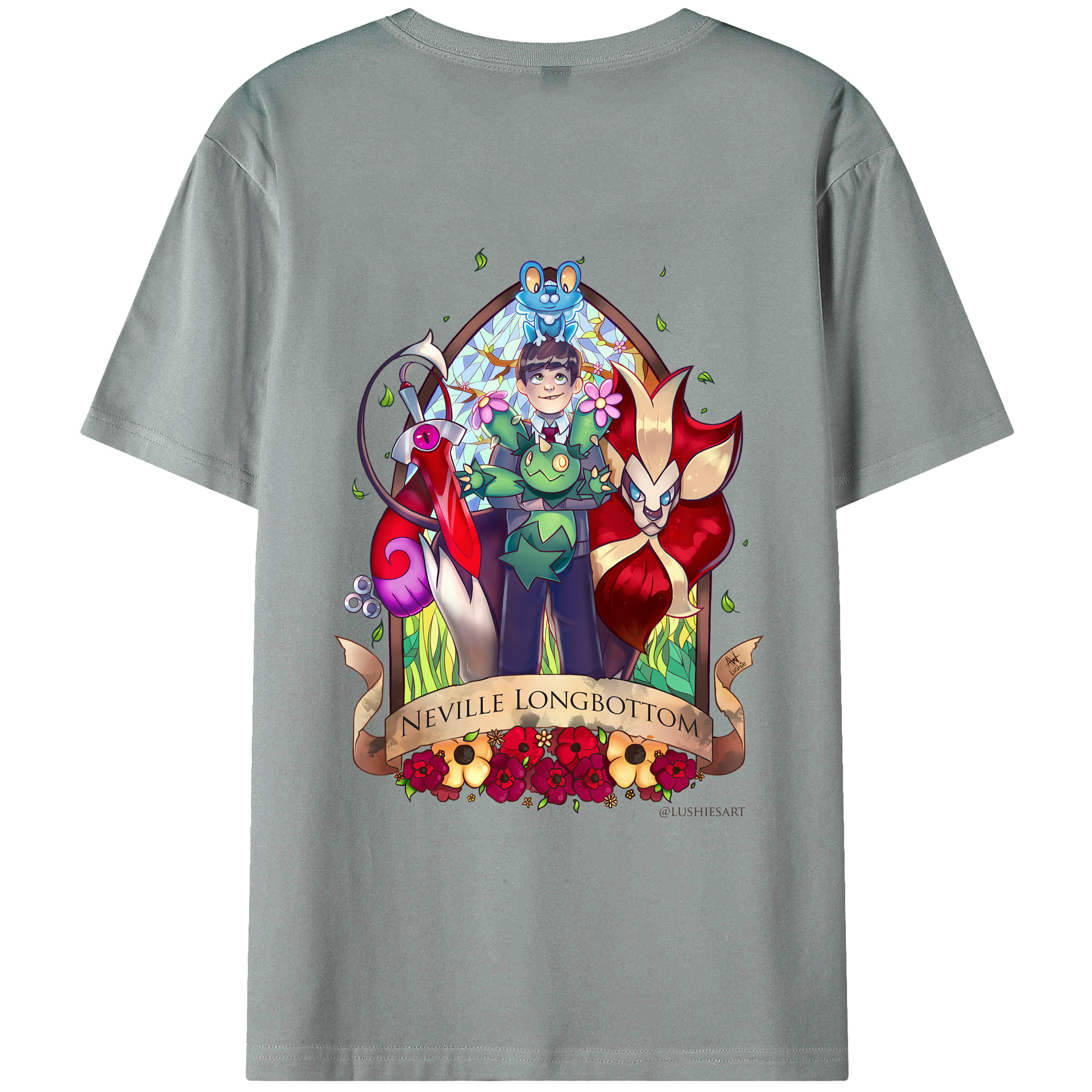 （画像用） Harry Potter ハリー・ポッターシリーズ 綿100％ メンズ半袖Tシャツ（バックプリント） 通気性